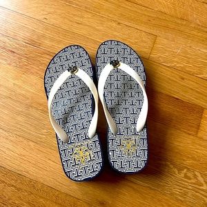 Tory Burch wedge flip flops